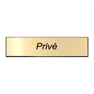 Plaque de porte Privé
