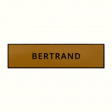 Plaque boite aux lettres plastique