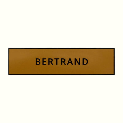 Plaque boite aux lettres plastique