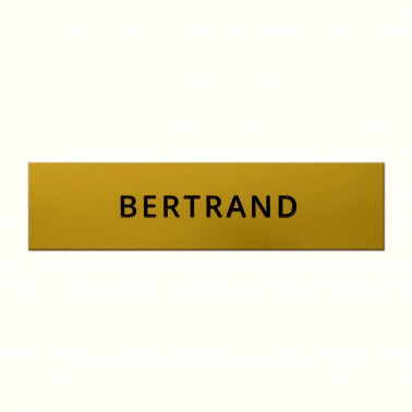 Plaque boite aux lettres aluminium