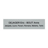 Plaque boite aux lettres aluminium