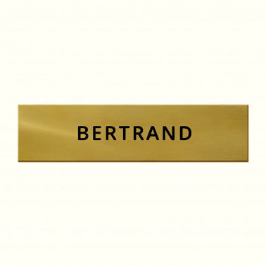 Plaque boite aux lettres laiton