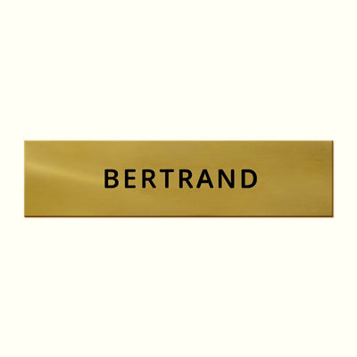 Plaque boite aux lettres laiton