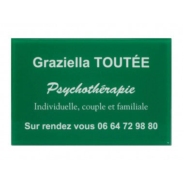 Plaque pro psychothérapie