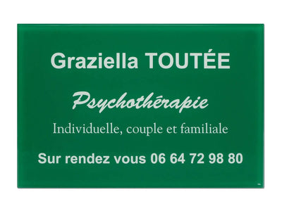 Plaque pro psychothérapie