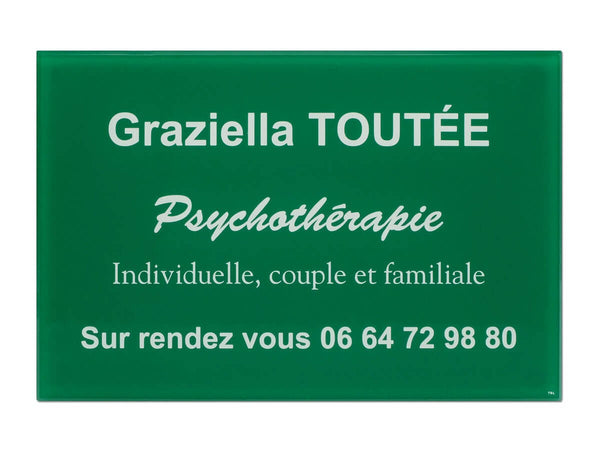 Plaque pro psychothérapie