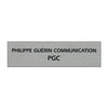 Plaque boite aux lettres aluminium