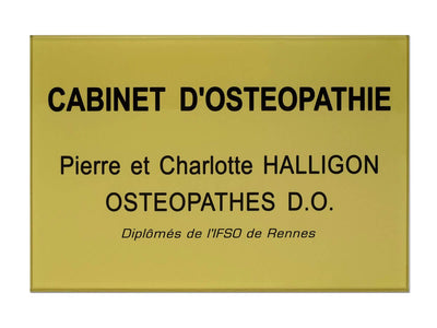 Plaque cabinet osteopathie