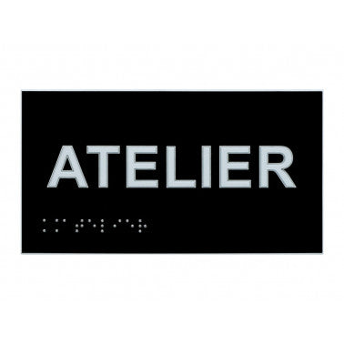 Plaque de porte en braille