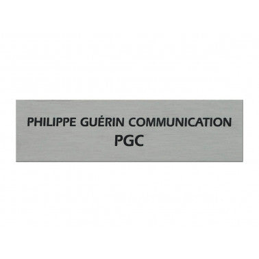 Plaque boite aux lettres alu