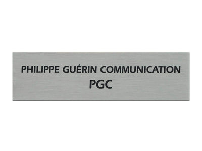 Plaque boite aux lettres alu