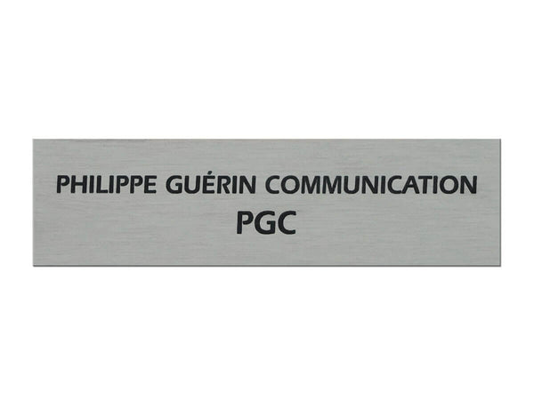 Plaque boite aux lettres alu
