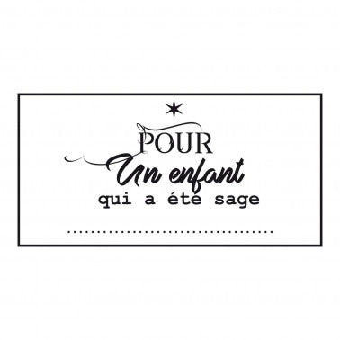Tampon Noël Enfant Sage