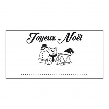 Tampon Joyeux Noël ludique