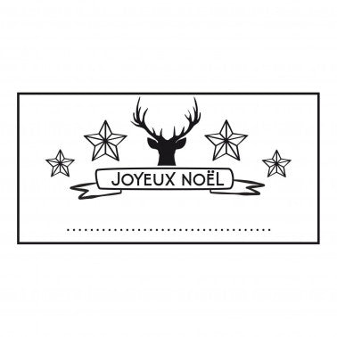 Tampon Noël Renne étoilé
