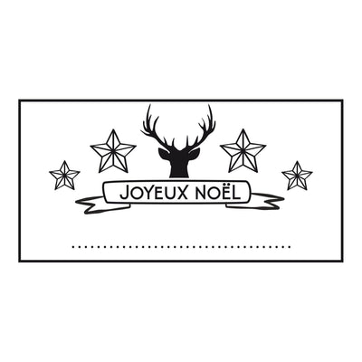 Tampon Noël Renne étoilé