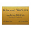 Plaque professionnelle Plastique