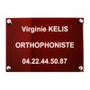 Plaque professionnelle Plexiglass