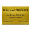 Plaque professionnelle Aluminium