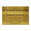 Plaque professionnelle Laiton