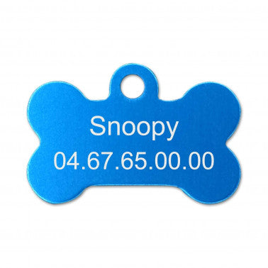 Médaille chien grand os alu