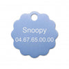 Médaille chien petite fleur alu