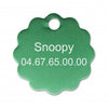Médaille chien grande fleur alu