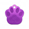 Médaille petite patte de chien alu