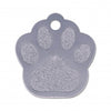 Médaille grande patte de chien alu