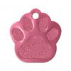 Médaille grande patte de chien alu