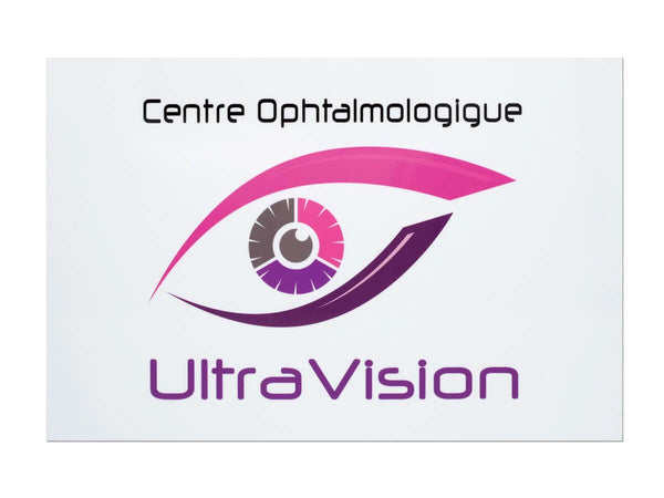 Plaque ophtalmo avec logo