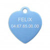 Médaille chat petit coeur alu