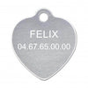 Médaille chat grand coeur alu