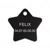 Médaille chat étoile alu