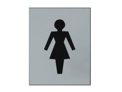 Plaque logo toilettes dames