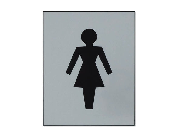 Plaque logo toilettes dames