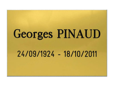 Plaque de colombarium or