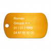 Plaque militaire alu