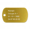 Plaque militaire alu