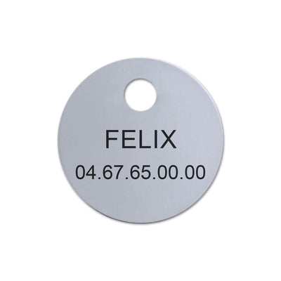 Médaille chat petit rond laiton