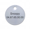 Médaille chien moyen rond laiton
