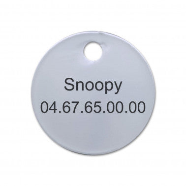Médaille chien moyen rond laiton