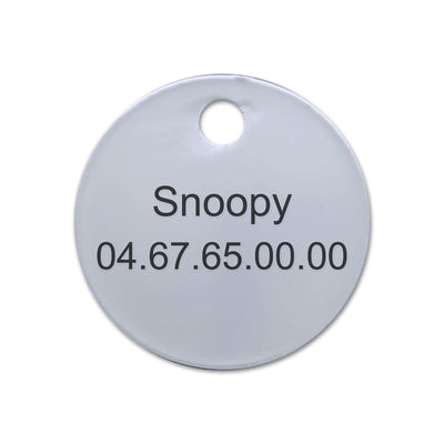 Médaille chien moyen rond laiton