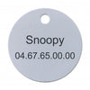 Médaille chien grand rond laiton