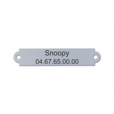 Plaque de collier chien petit format