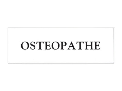Plaque de porte ostéopathe
