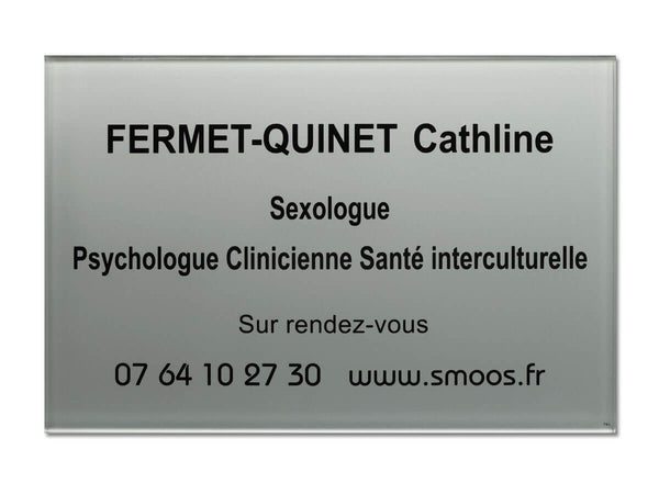 Plaque pro sexologue