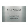 Plaque professionnelle Plastique