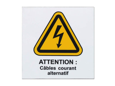 Plaque danger avec logo
