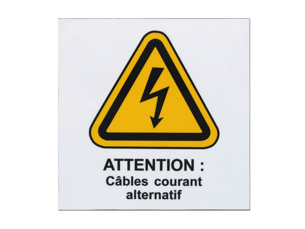 Plaque danger avec logo